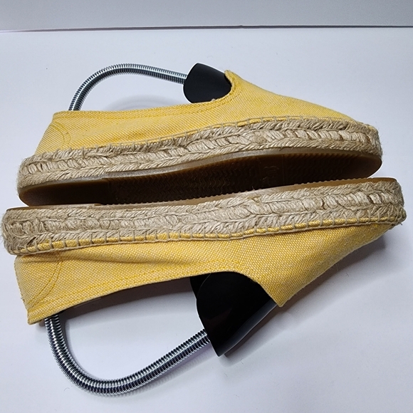 Women's Soludos Original Dali Flat Canvas Espadrille Slip-On Size 9 Yellow - Picture 4 of 12